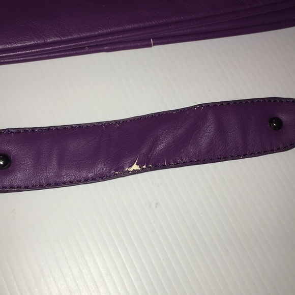Tory Burch Dark Purple Clutch - Picture 3 of 8